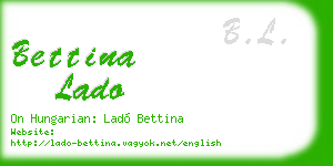 bettina lado business card