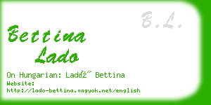 bettina lado business card